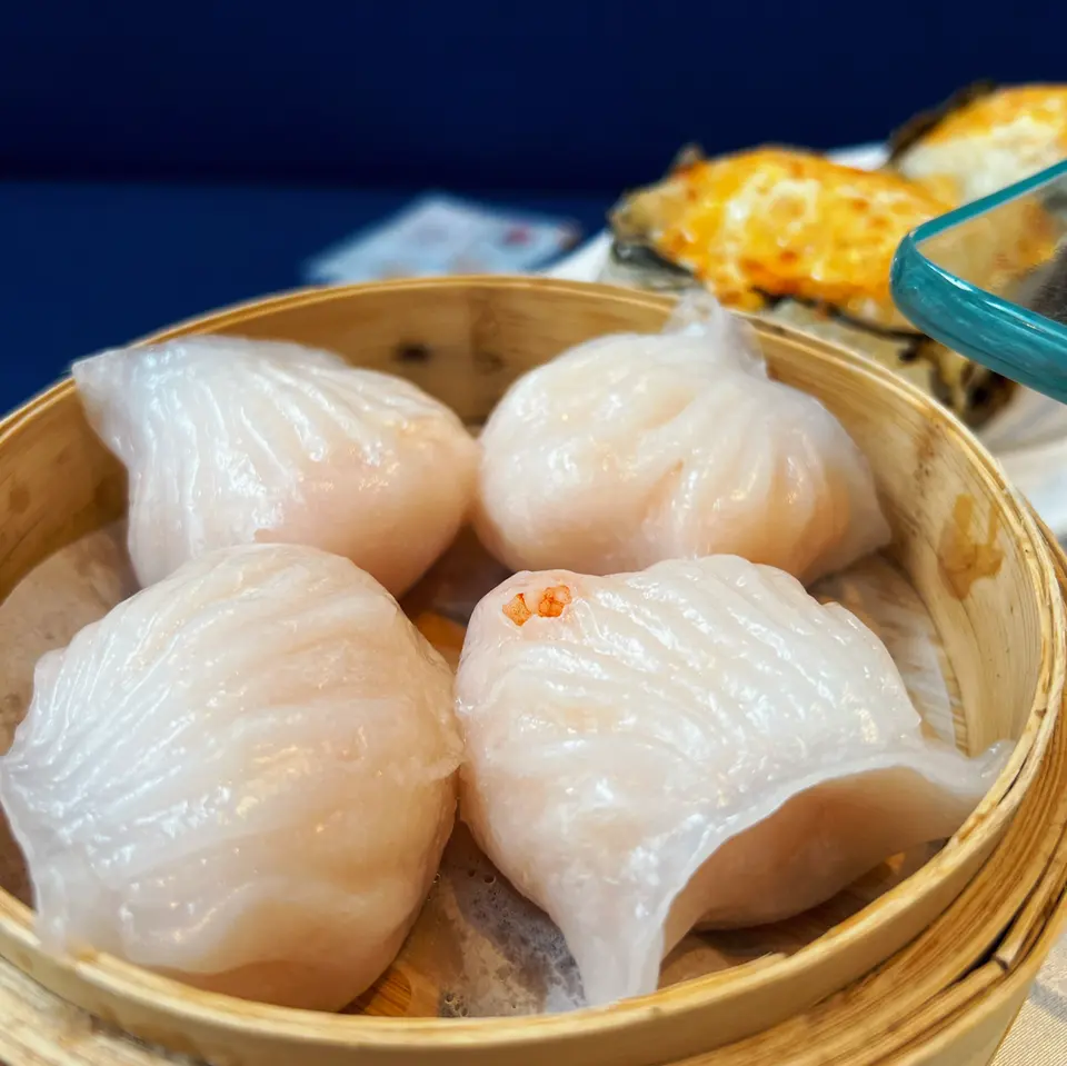 Dim sum at Moon Palace after arriving in Toronto during COVID.