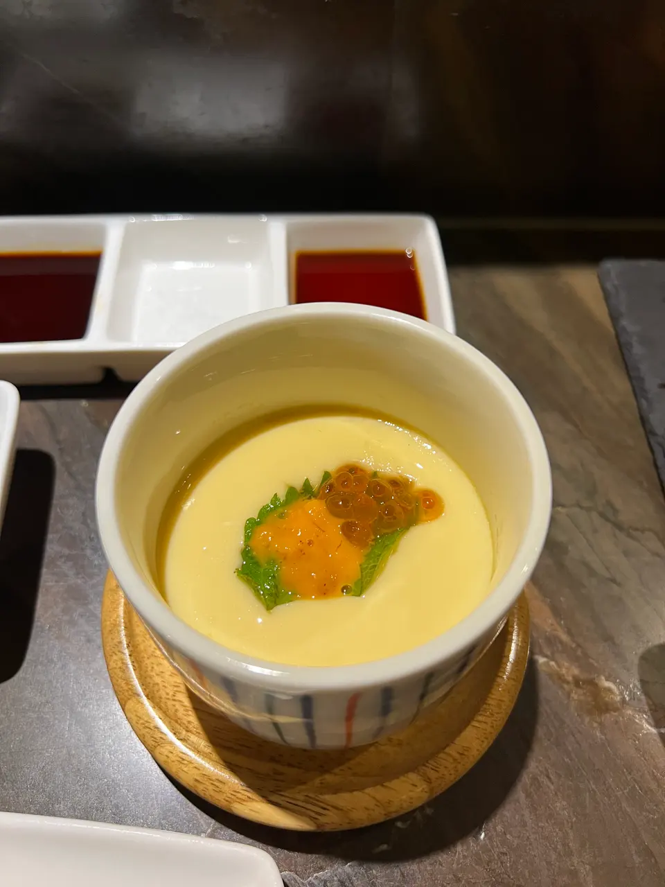 Dinner at a crowded jaBistro after a quiz in February 2023.