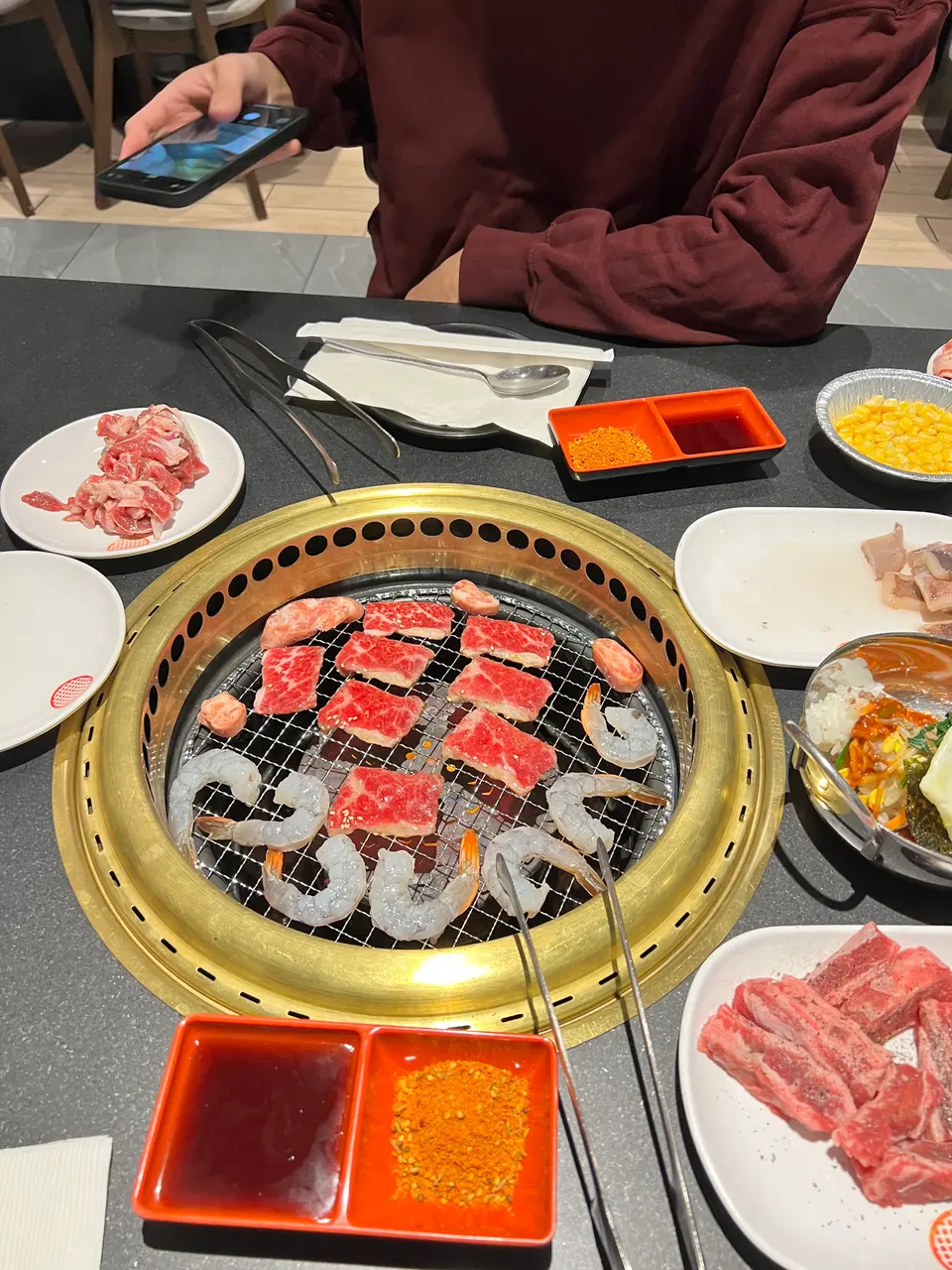 A grill dinner in Scarborough with someone I liked.